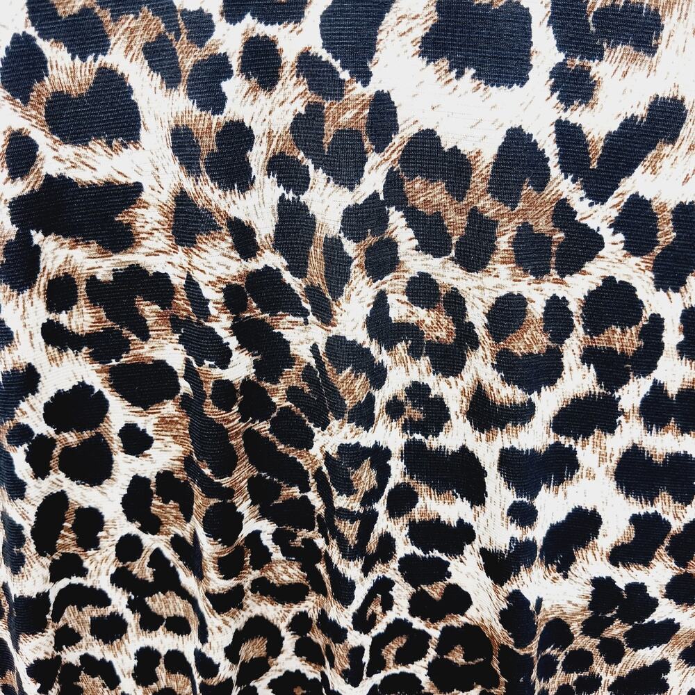 Tank Top Cami Leopard Y2K Vacation Mob Wife Classic Casual Resort Wimsycore Sz L - Picture 8 of 8